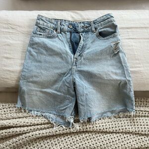 H&M Denim Cut-off Denim Shorts, size 2